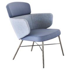 Baleri Italia Kin Lounge Armchair in Blue Fabric by Radice Orlandini ...