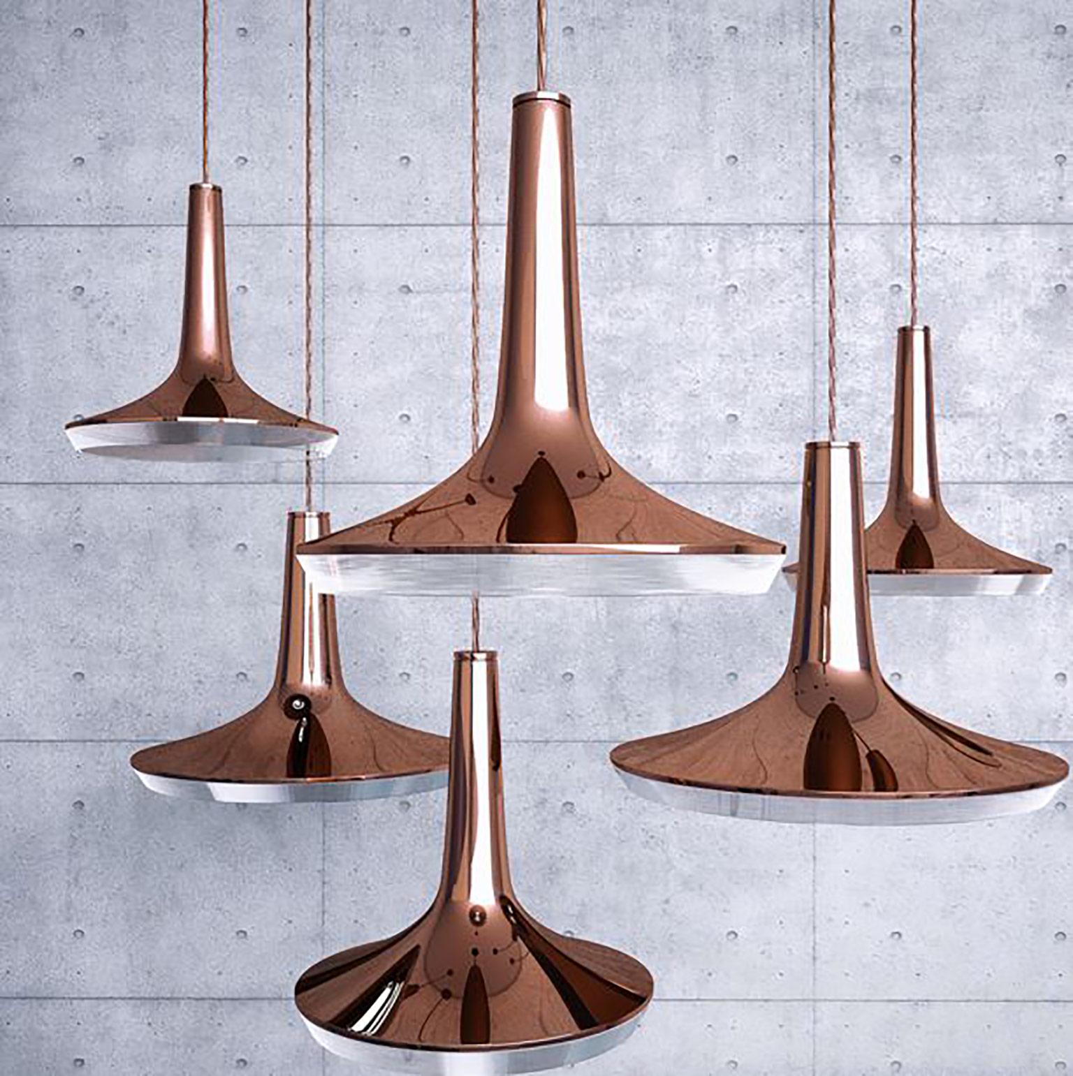 Italian Kin Suspension Lamp by Francesco Rota for Oluce For Sale