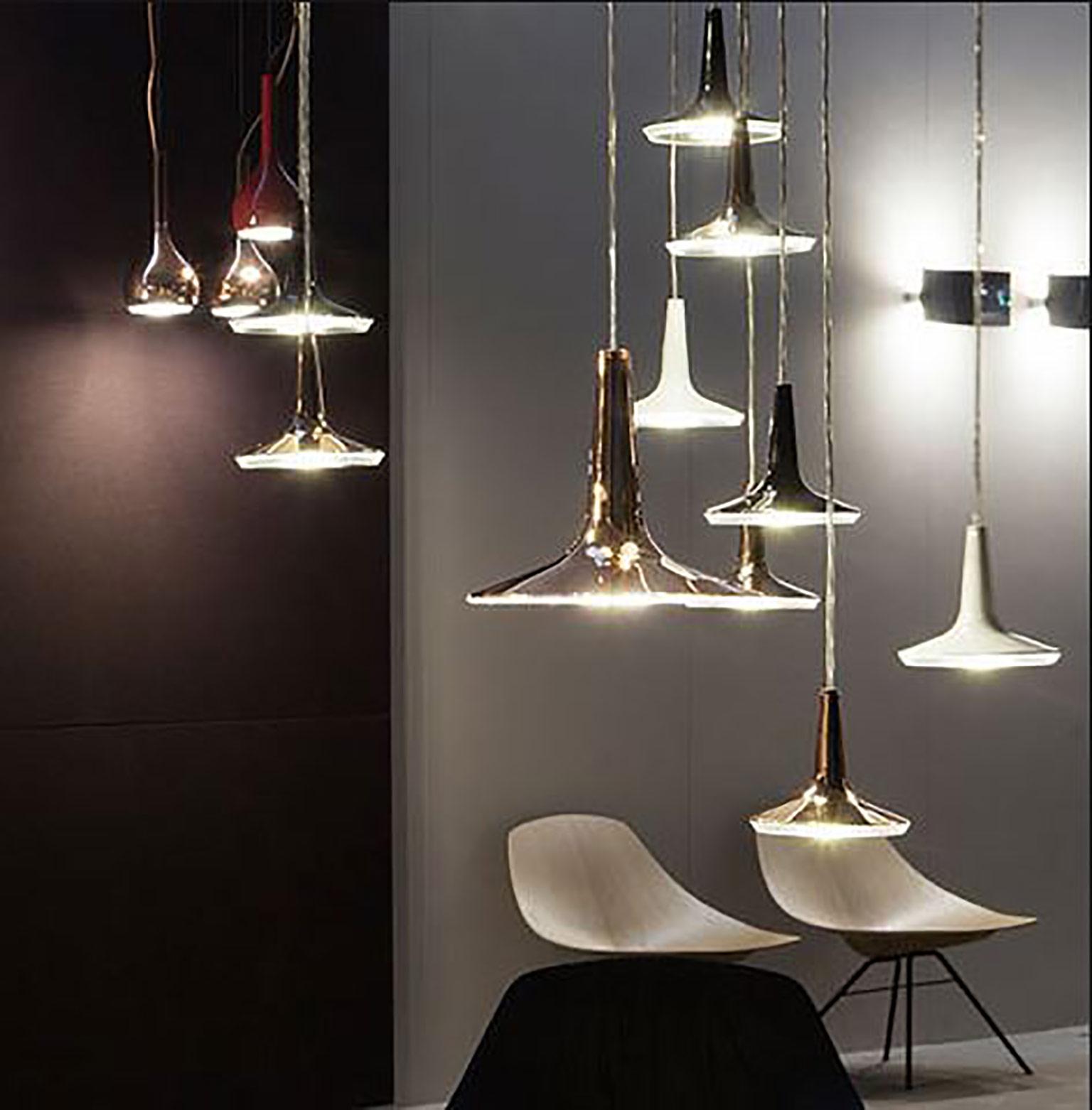 Kin Suspension Lamp by Francesco Rota for Oluce In New Condition For Sale In Brooklyn, NY