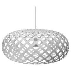 Kina 100 Pendant Lamp in 2 Sides Painted Bamboo Plywood by David Trubridge