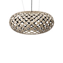 Kina 140 Pendant Lamp in 1 Side Painted Bamboo Plywood by David Trubridge