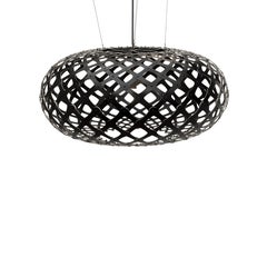 Kina 140 Pendant Lamp in 2 Sides Painted Bamboo Plywood by David Trubridge