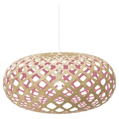 Lampada a sospensione Kina 80 in compensato di bambù di David Trubridge