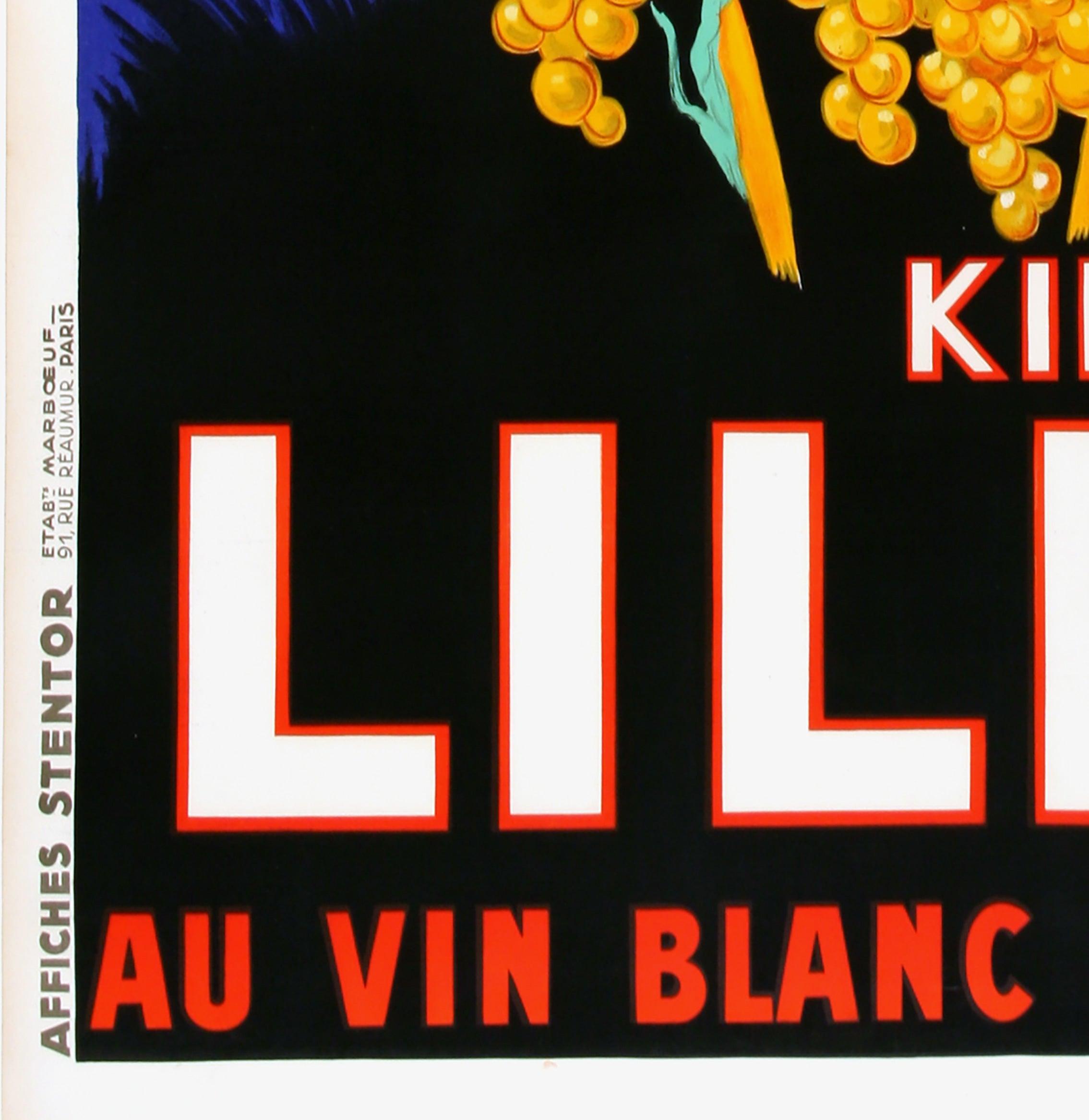 Kina Lillet 1937 Französisch Vintage Alkohol Poster, Robys im Angebot 2