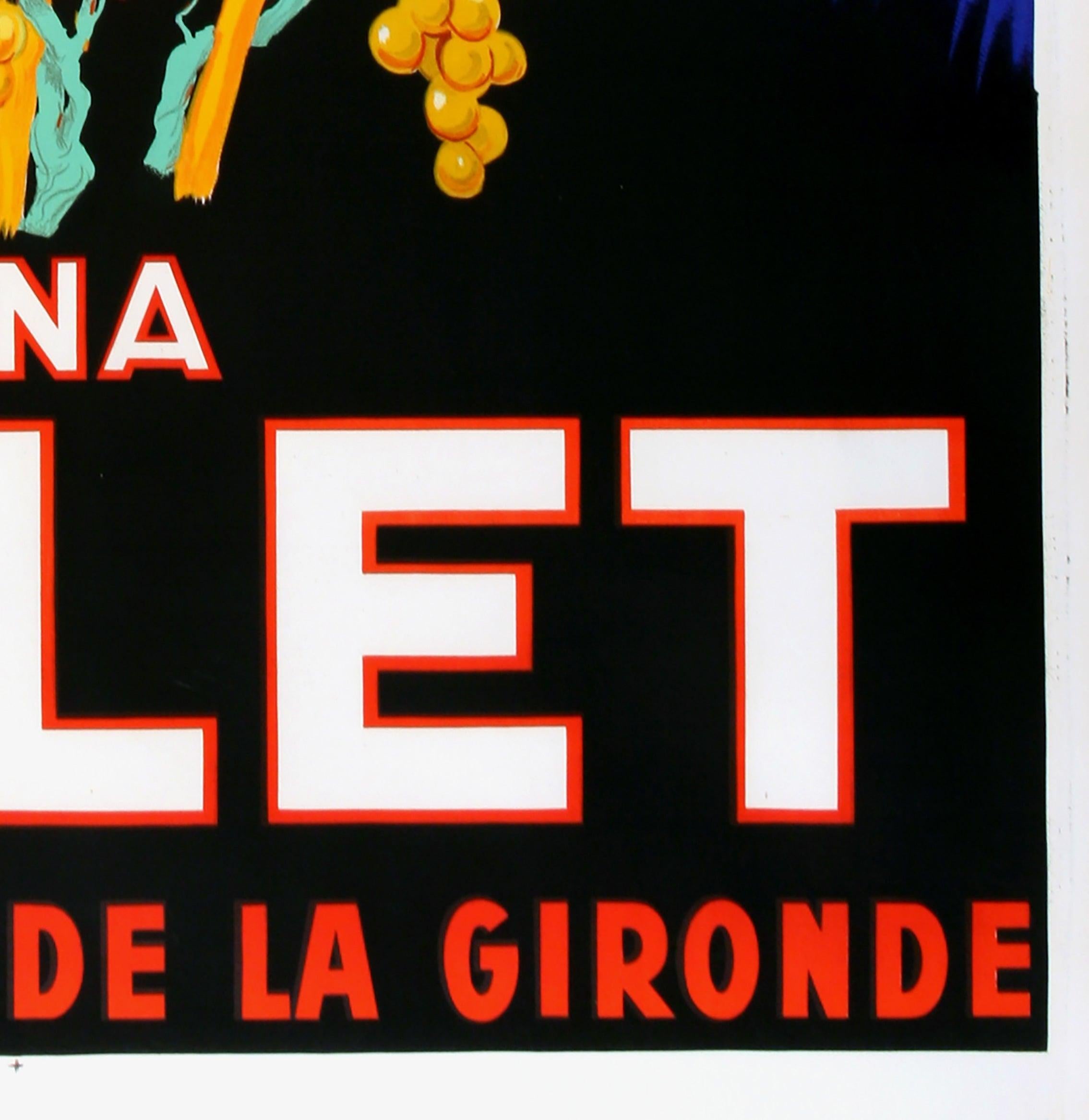 Kina Lillet 1937 Französisch Vintage Alkohol Poster, Robys im Angebot 3