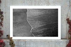 Calm Costa Rica Shore, Minimal Large Black and White Giclée Photograph Seascape