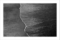 Calm Costa Rica Shore, Minimal Large Black and White Giclée Photograph Seascape