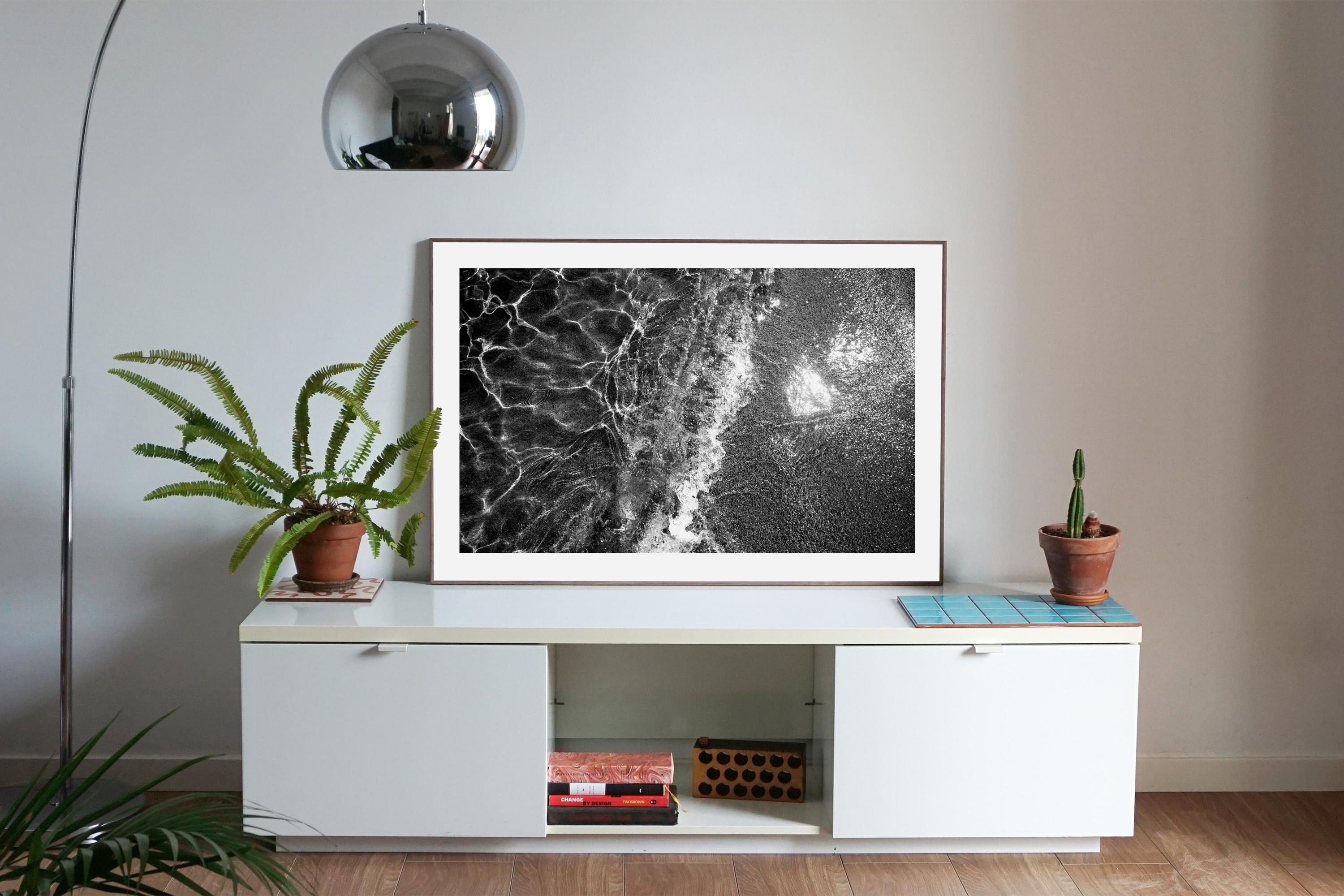 This is an exclusive limited edition black and white giclée print, on 100% cotton Hahnemühle Photo Rag Fine Art matte paper.

This series of black and white photographs captures the raw power and beauty of the ocean and other bodies of water. The