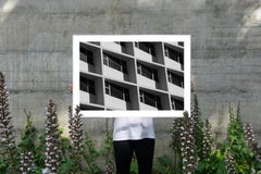 Minimalist Architecture Grid, Black and White, Hotel Photography, Miami Pattern