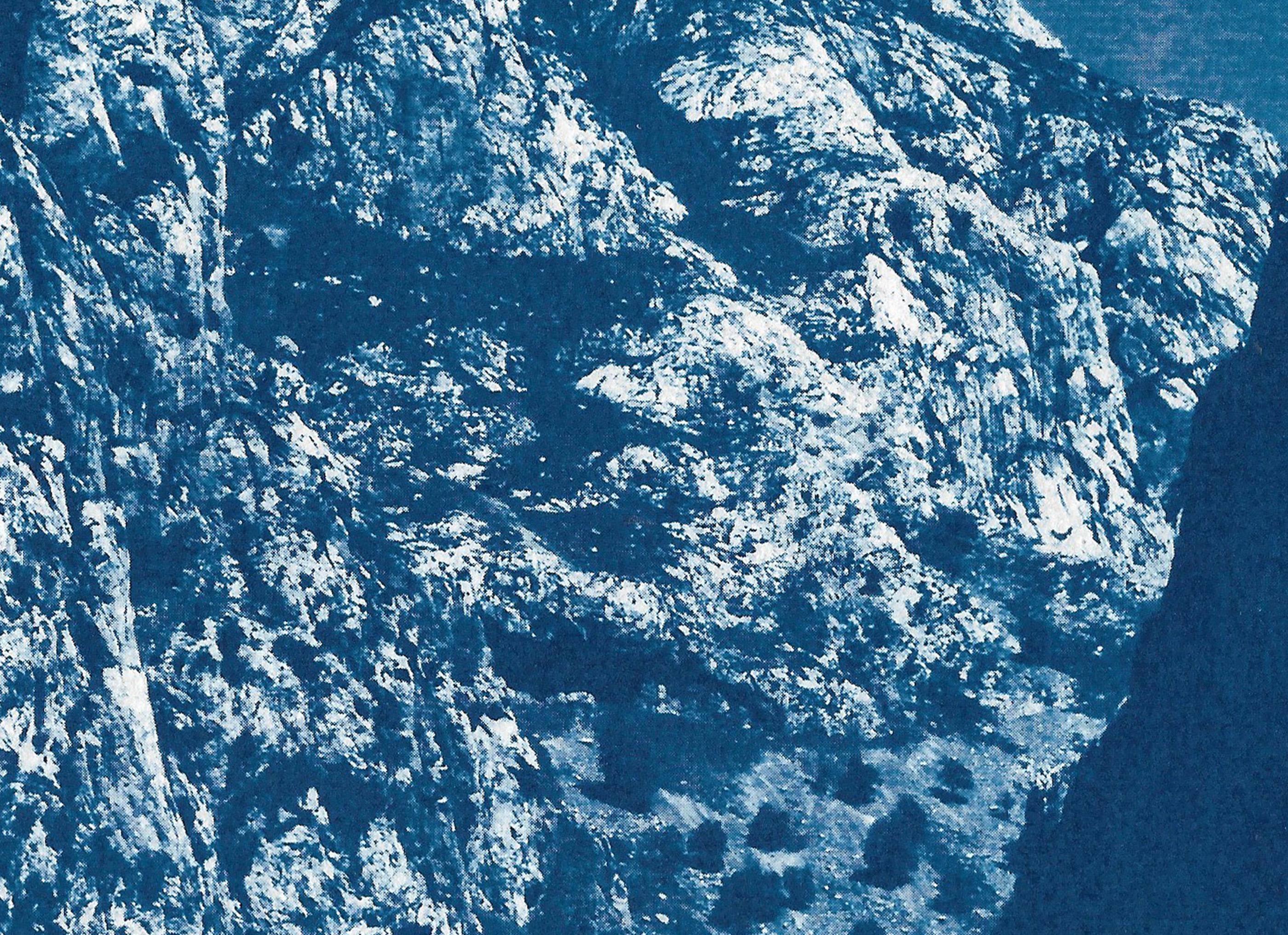 blue mountain watercolor