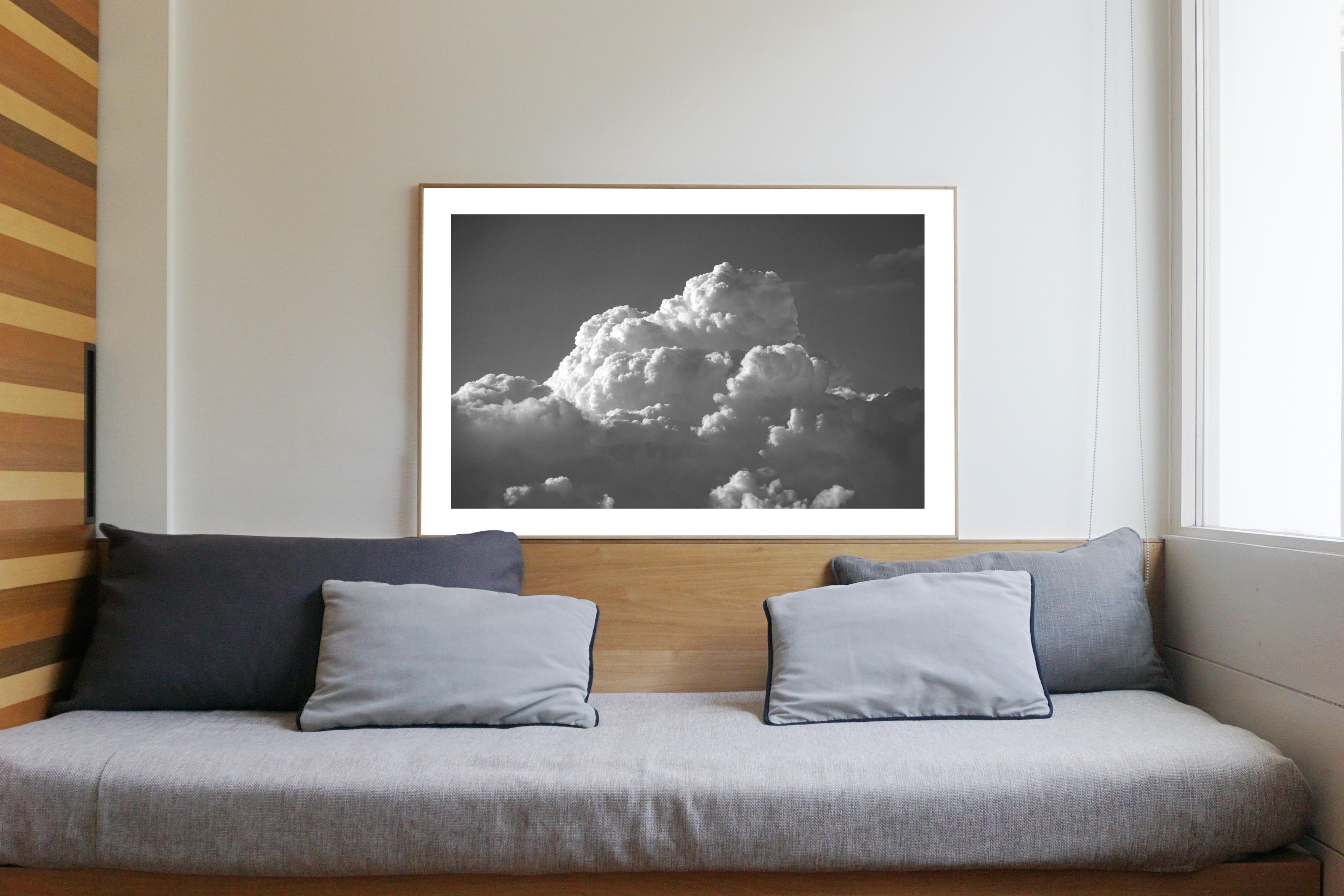 Zen Clouds Landscape in Black and White, Limited Edition Giclée Print, Sky Scape (Paysage de ciel) - Réalisme américain Photograph par Kind of Cyan