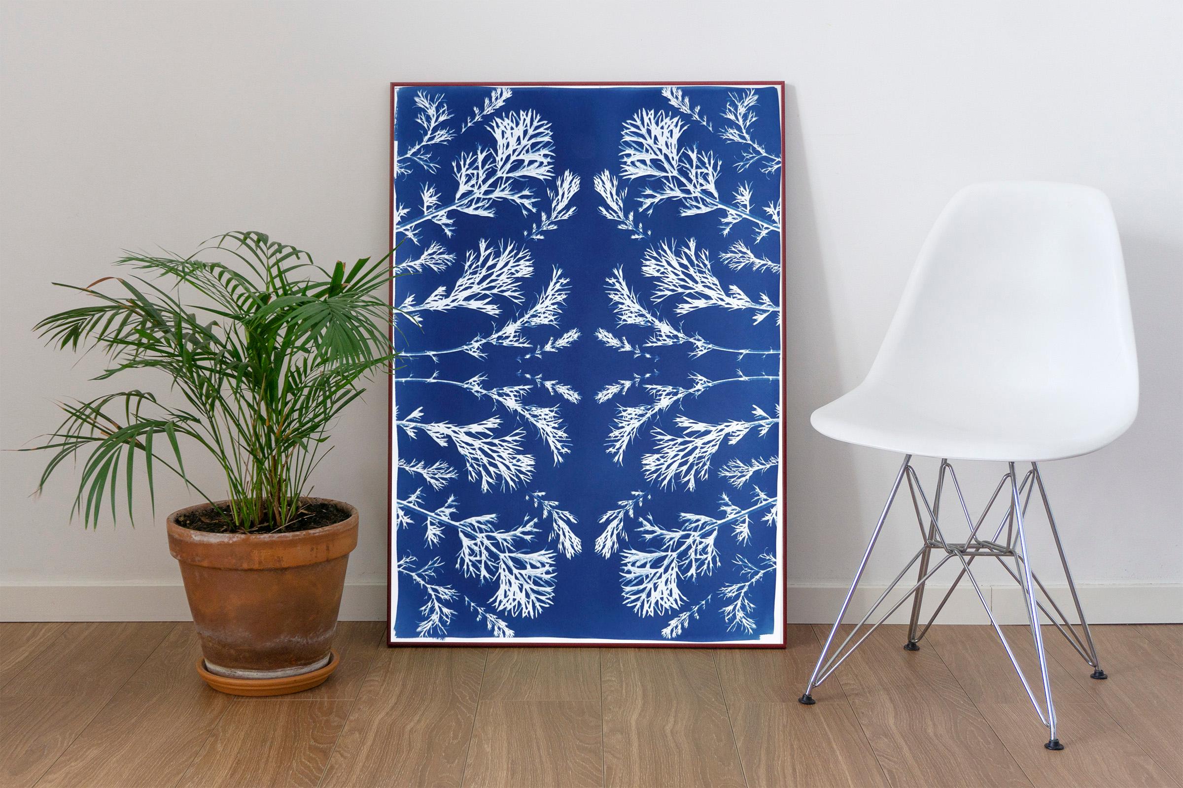 Classic Botanical Cyanotype, Handmade Using Natural Sunlight, Limited Edition  - Print by Kind of Cyan