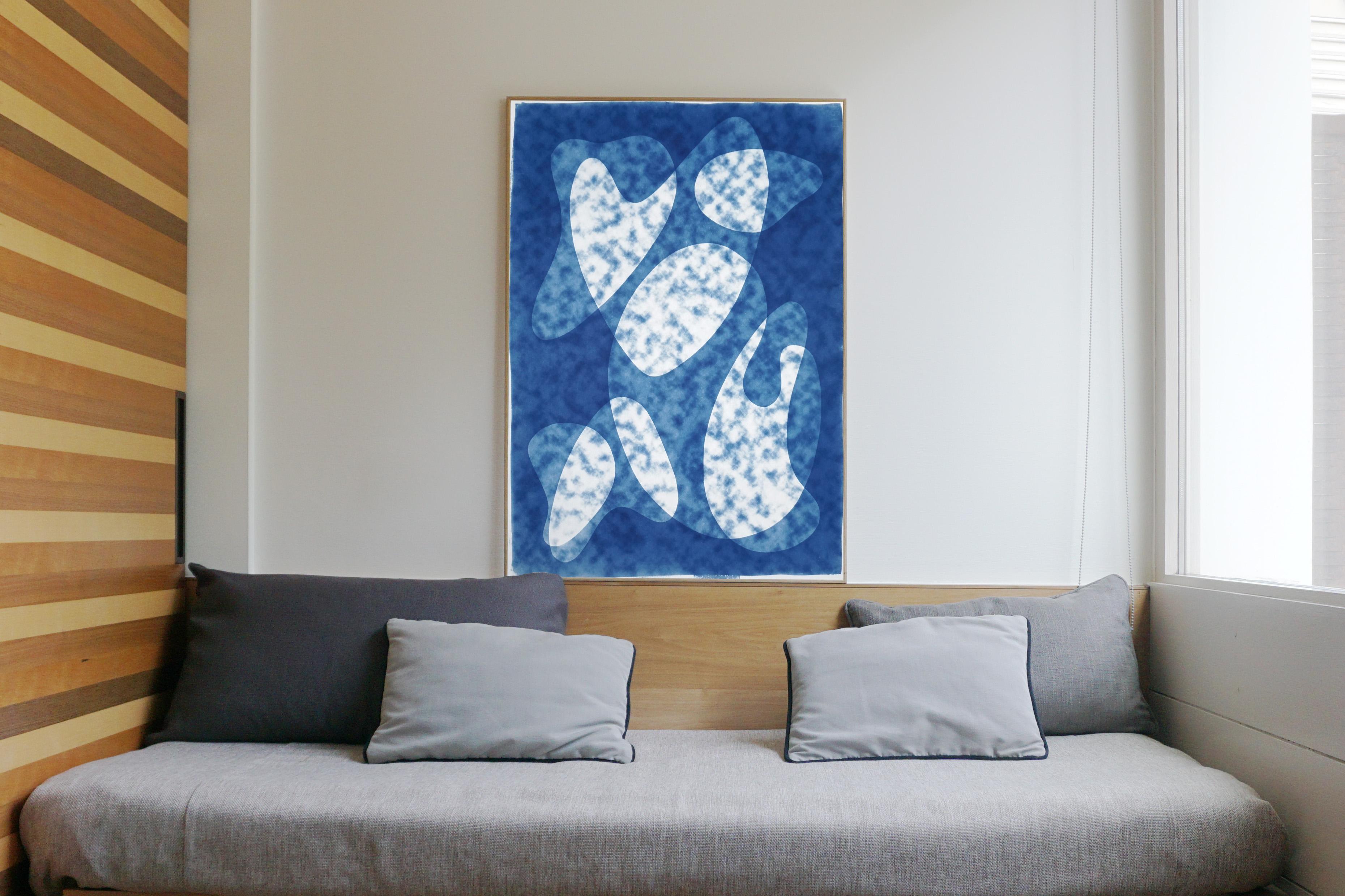 abstract cyanotype