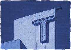 The Tropical, Art Deco Architecture, Miami Vintage Hotels, Handmade Cyanotype