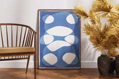 Under the Abyss, Handmade Monotype Cyanotype, Organic Minimalism in Blue, 2026