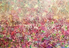 "Composizione astratta" Pittura astratta 55" x 79" pollici di Kinda Adly