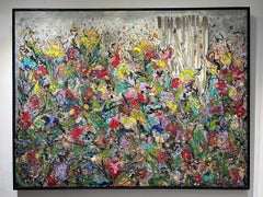"Zest" Abstract Painting 43" x 57" inch by Kinda Adly