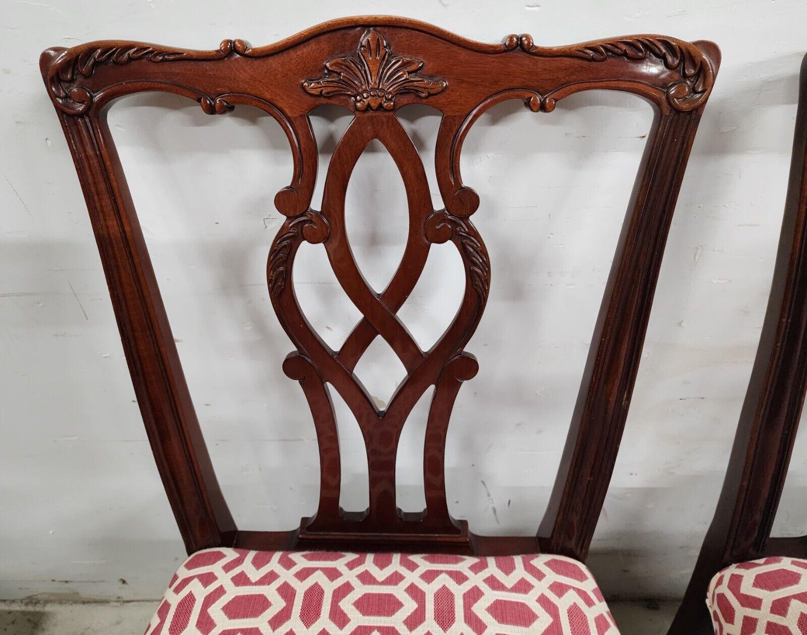 Kindel Chippendale Ball & Claw Dining Chairs  In Good Condition In Lake Worth, FL