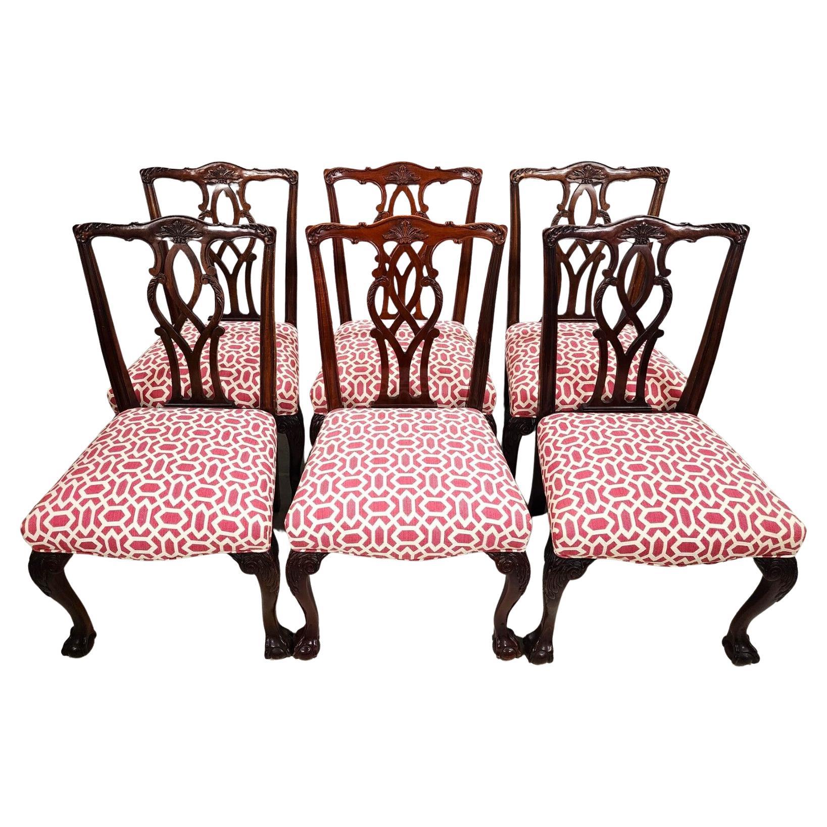 Kindel Chippendale Ball & Claw Dining Chairs 