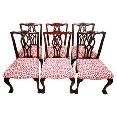 Retro Kindel Chippendale Dining Chairs 
