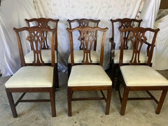Kindel Chippendale Style Cherry Dining Chairs