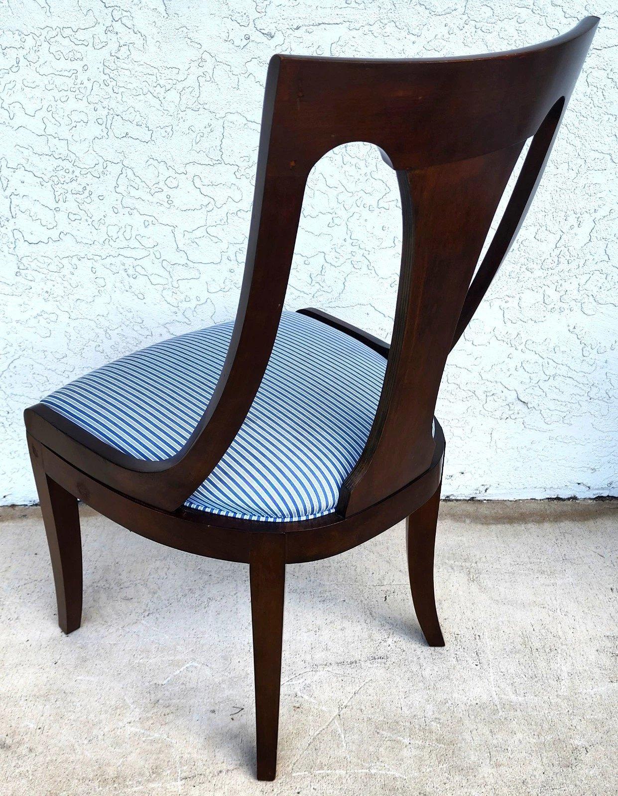Kindel Empire Dining Chairs Set of 8 In Good Condition For Sale In Lake Worth, FL