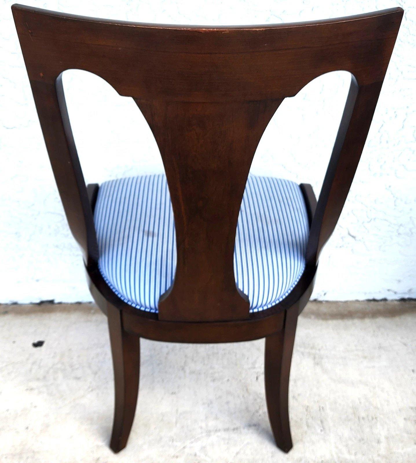 Contemporary Kindel Empire Dining Chairs Set of 8 For Sale