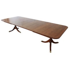 Kindel Furniture Banded Edge Formal Mahogany Extension Dining Table