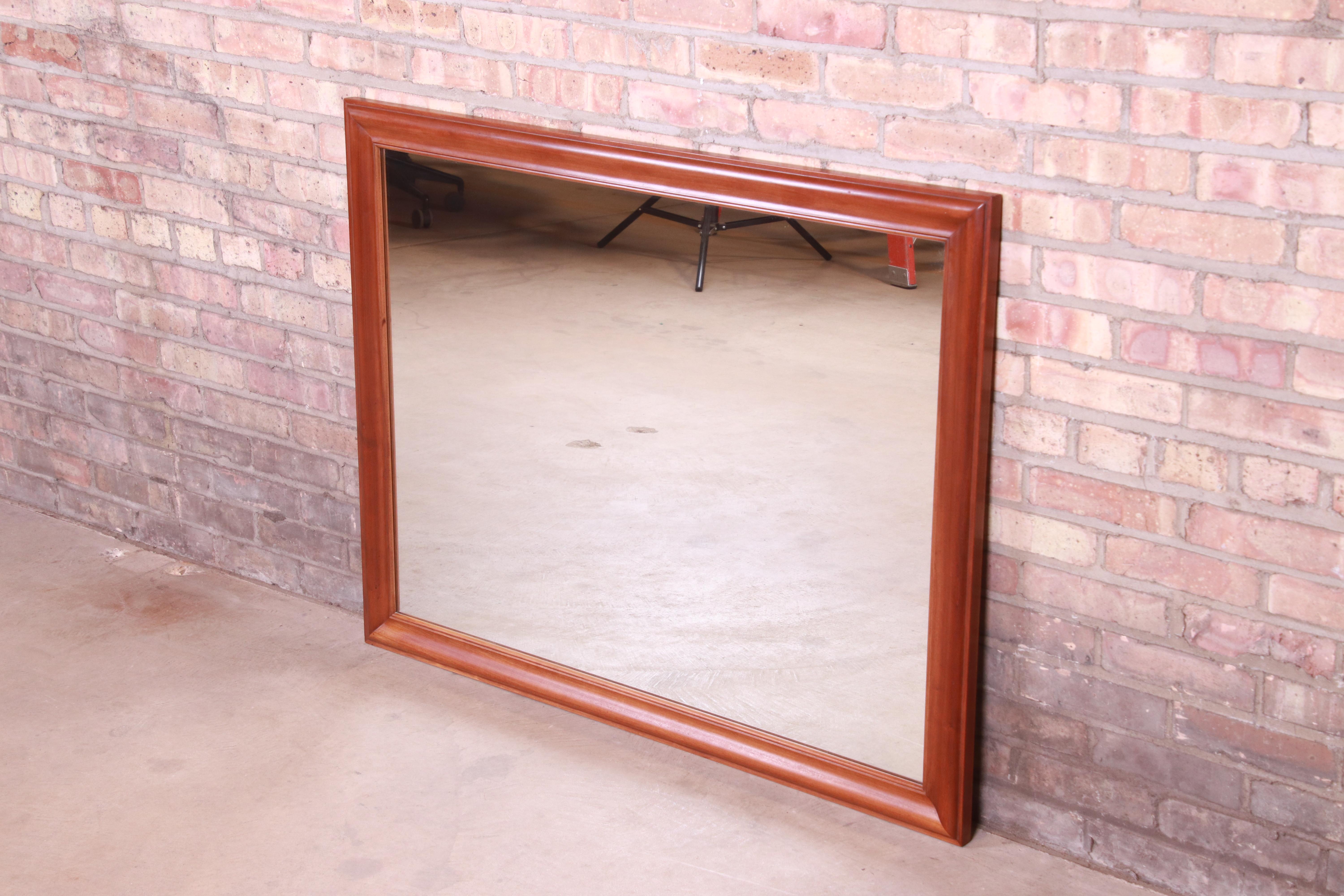 American Colonial Kindel Furniture Cherrywood Framed Wall Mirror For Sale
