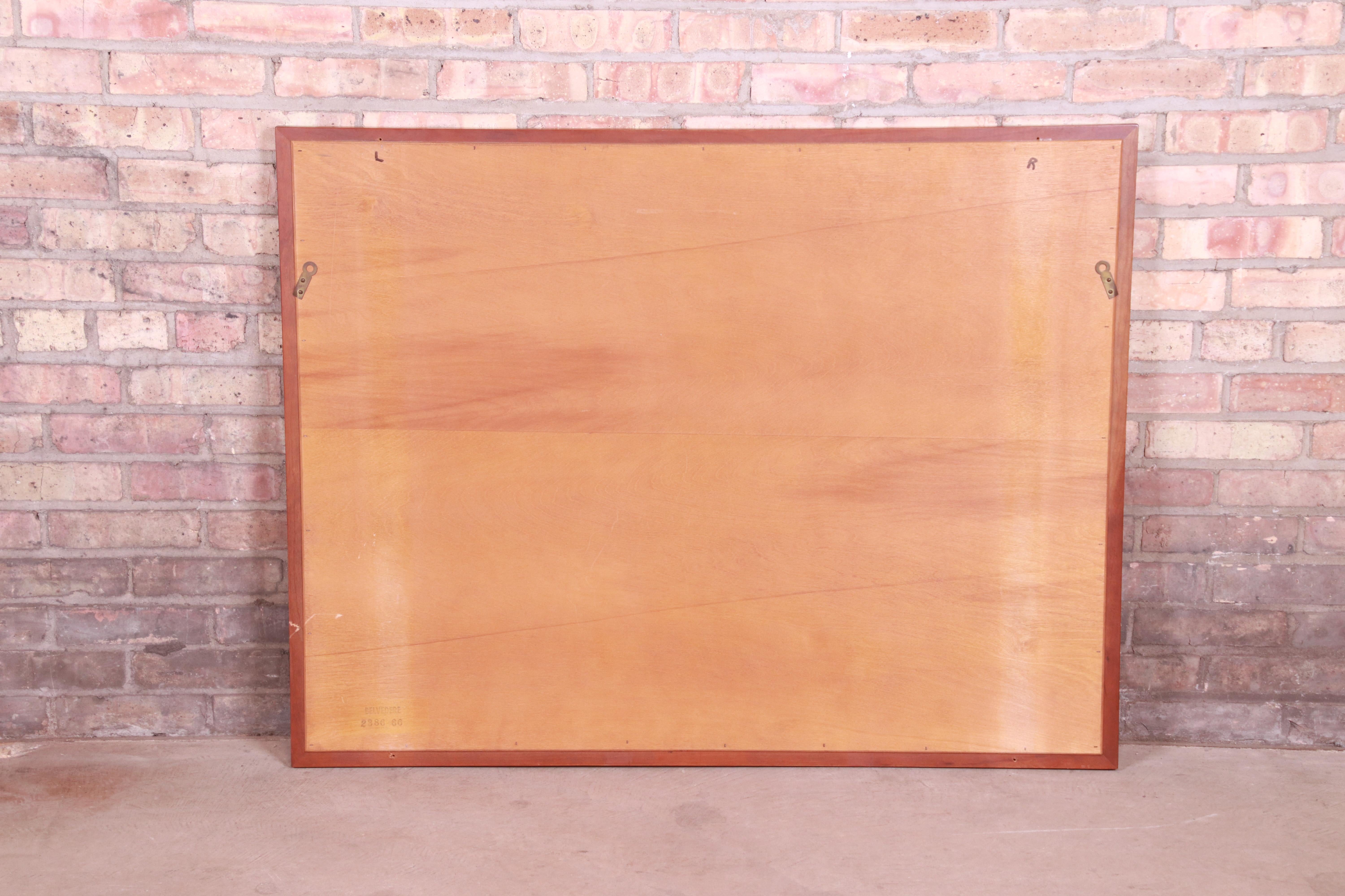 Kindel Furniture Cherrywood Framed Wall Mirror For Sale 2