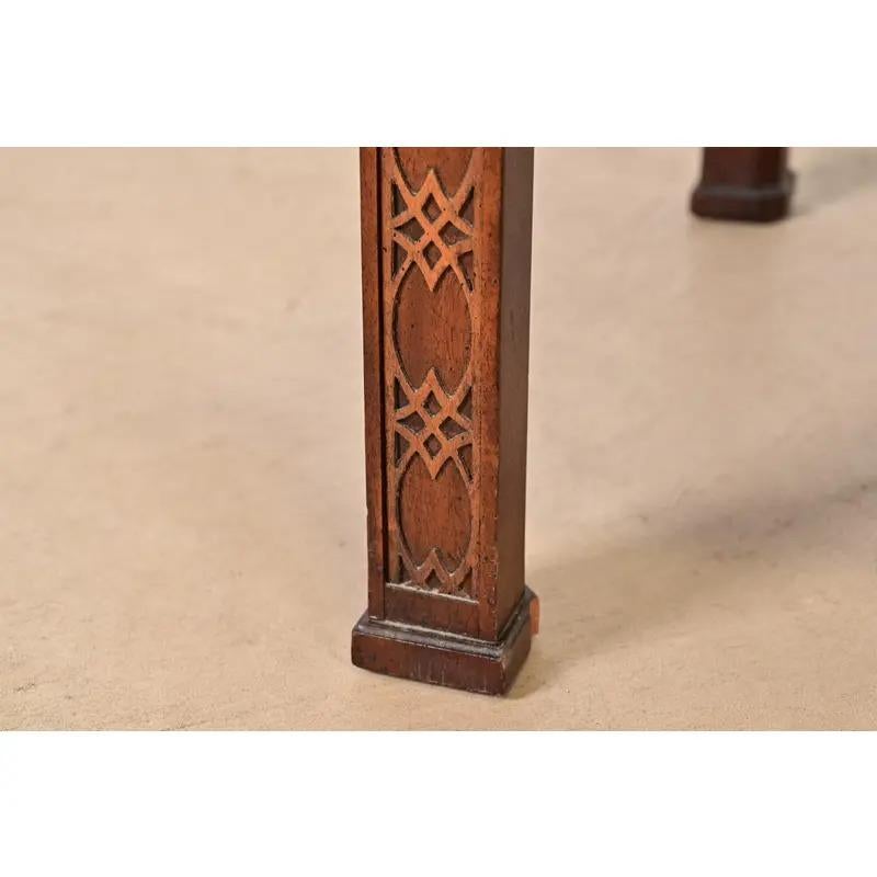 Kindel Furniture Chippendale Carved Mahogany Vitrine Coffee Table 4