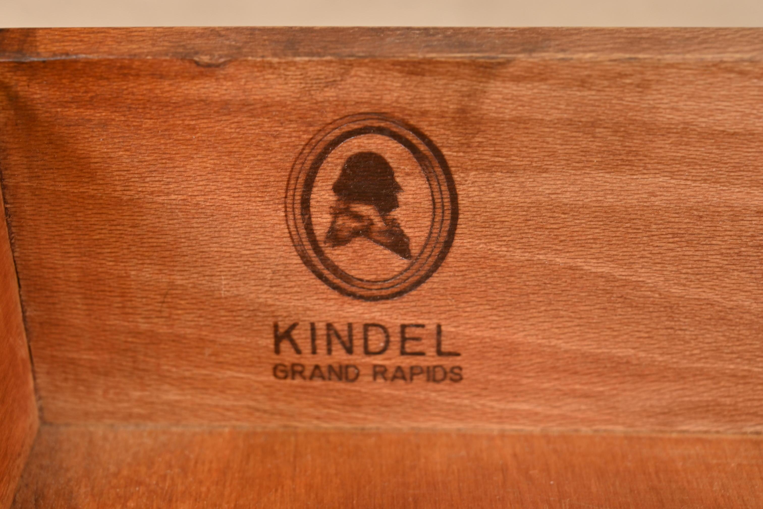 Kindel Furniture Federal Carved Mahogany Nightstands, Pair 4
