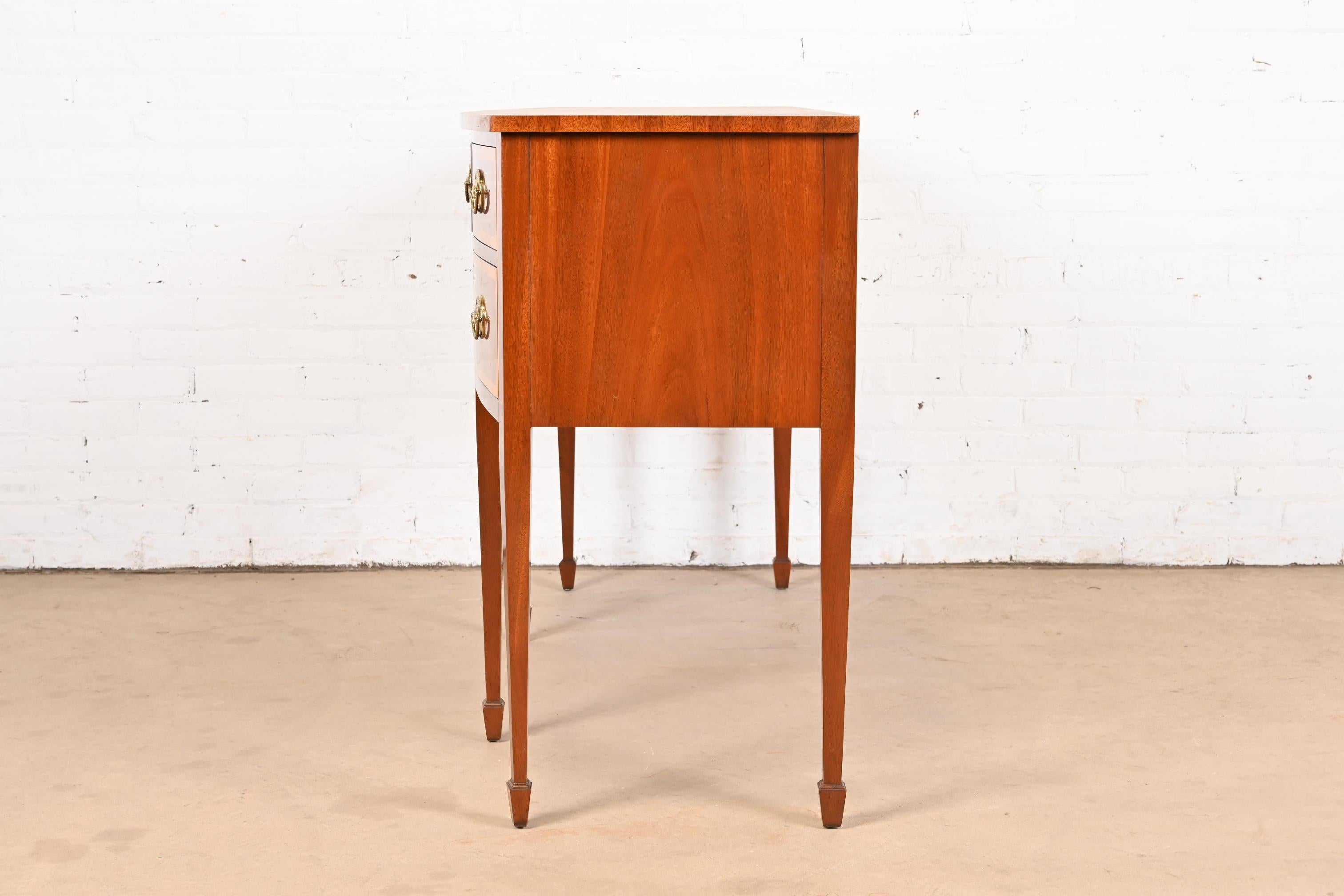 Kindel Furniture Federal Inlaid Mahogany Bow Front Sideboard Credenza 11