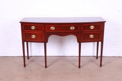 Kindel Furniture Federal Inlaid Mahogany Bow Front Sideboard