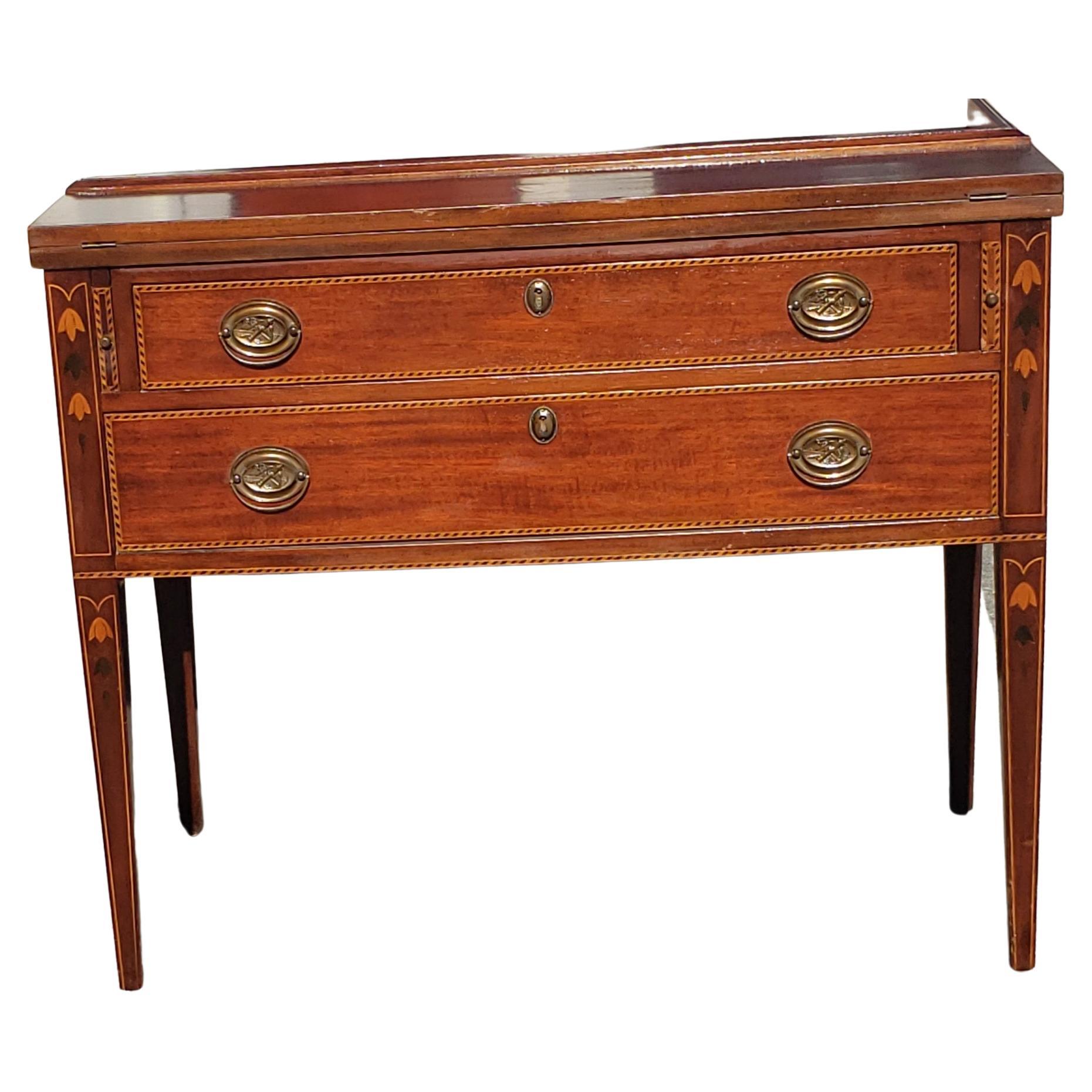 Kindel Furniture Federal Mahogany Satinwood Inlays Buffet Server Credenza 5