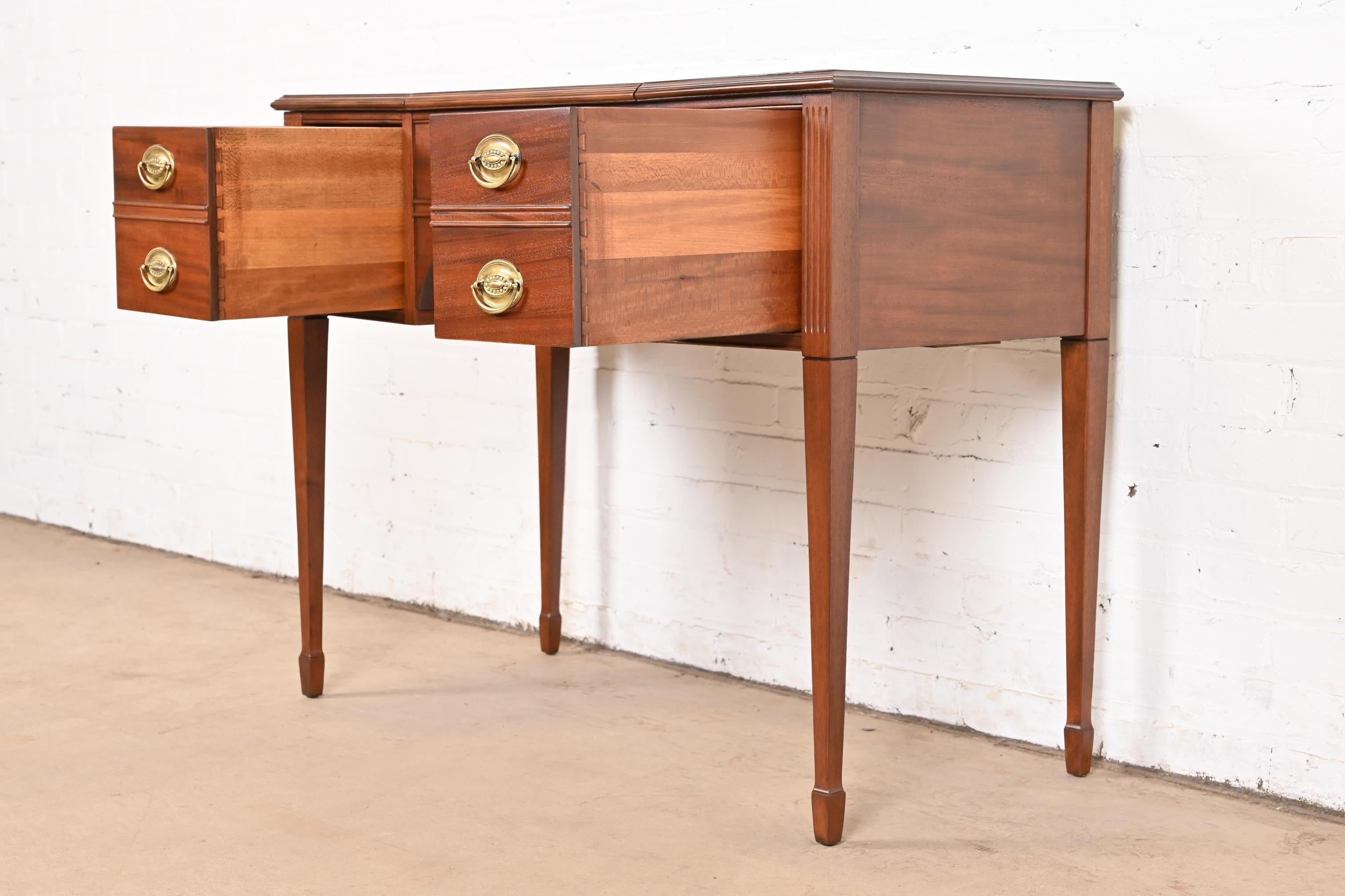 Kindel Furniture Federal Mahogany Vanity With Flip-Up Mirror, Newly Refinished 4