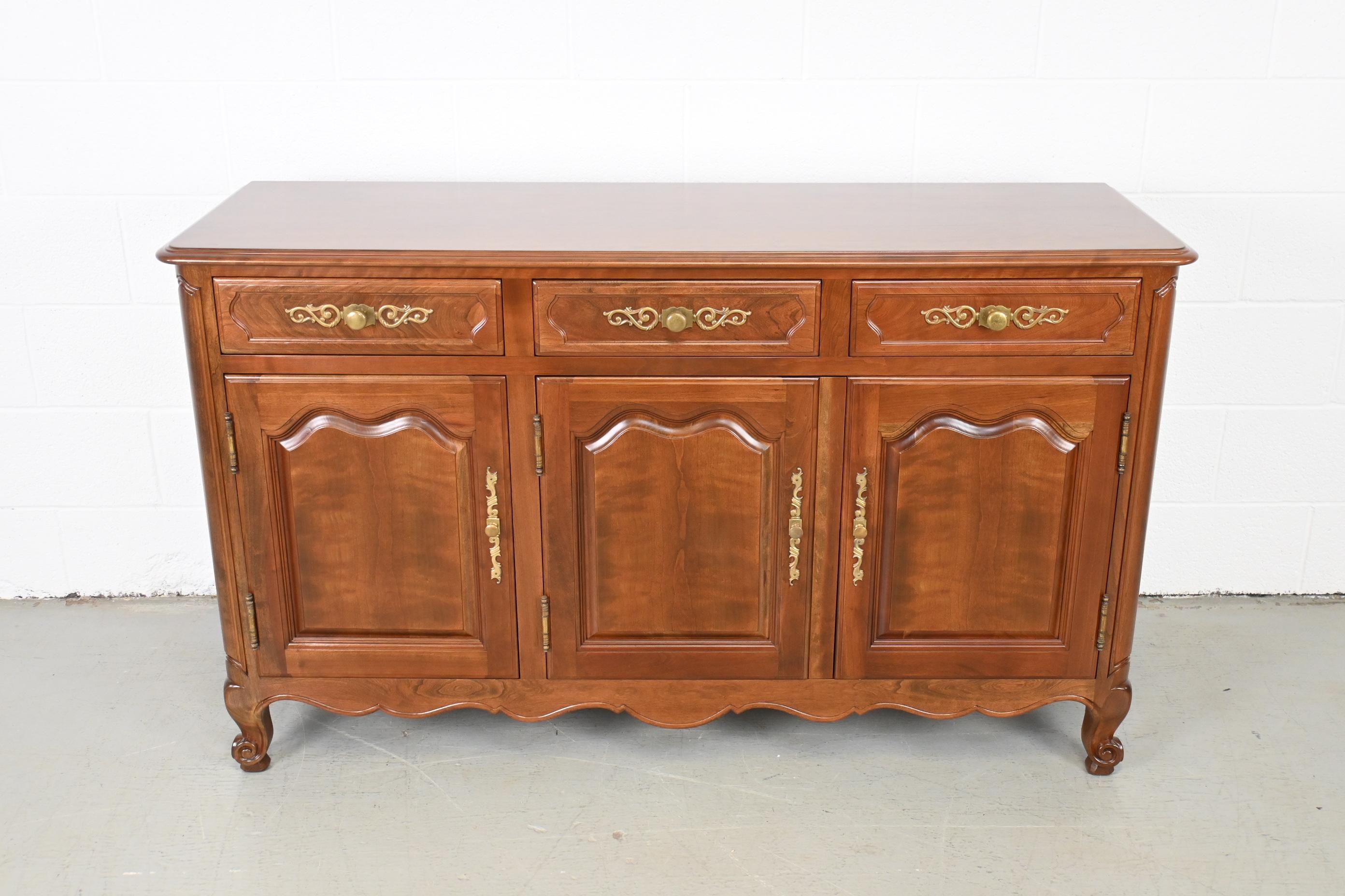 American Kindel Furniture French Cherry Sideboard or Credenza For Sale