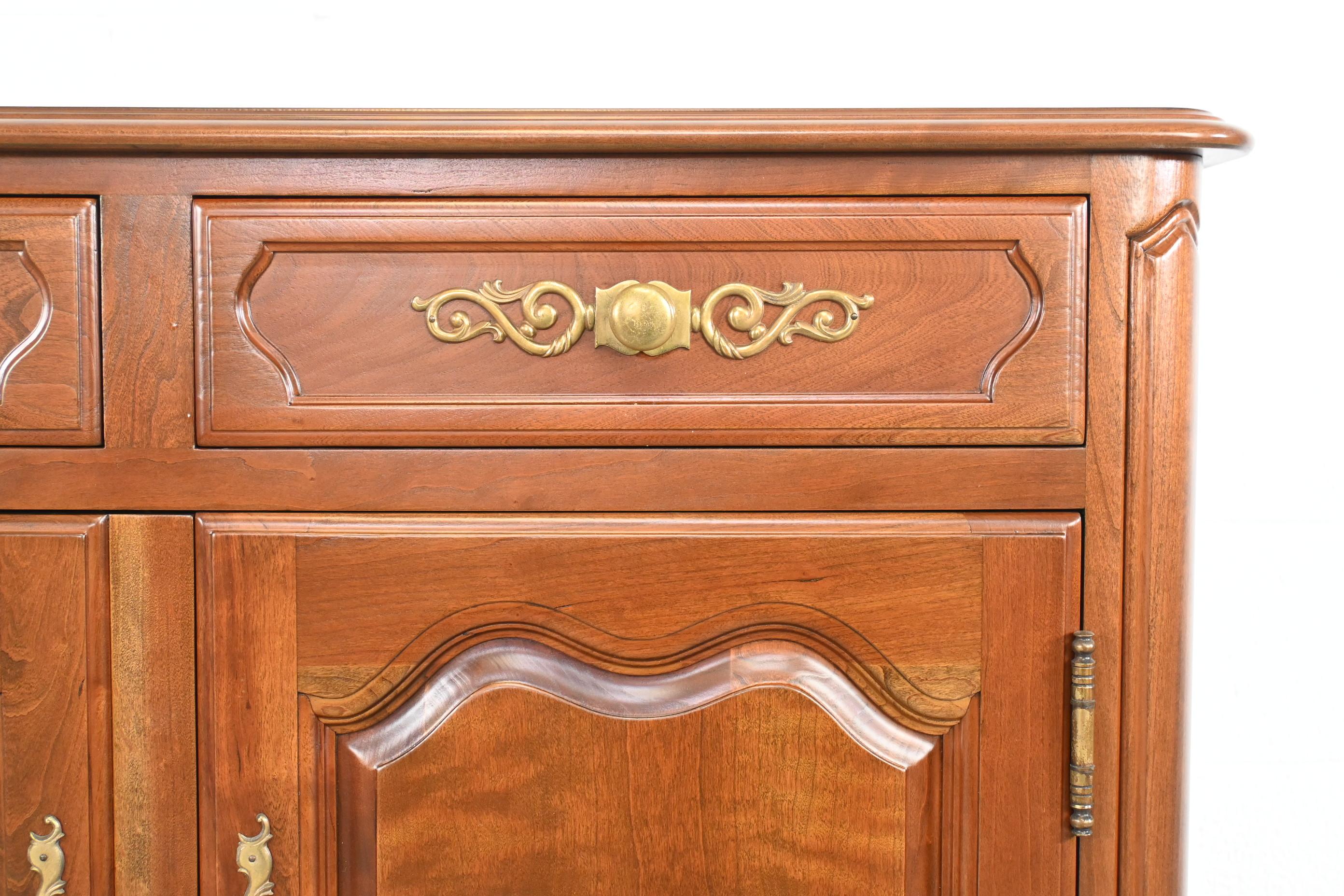 Mid-20th Century Kindel Furniture French Cherry Sideboard or Credenza For Sale