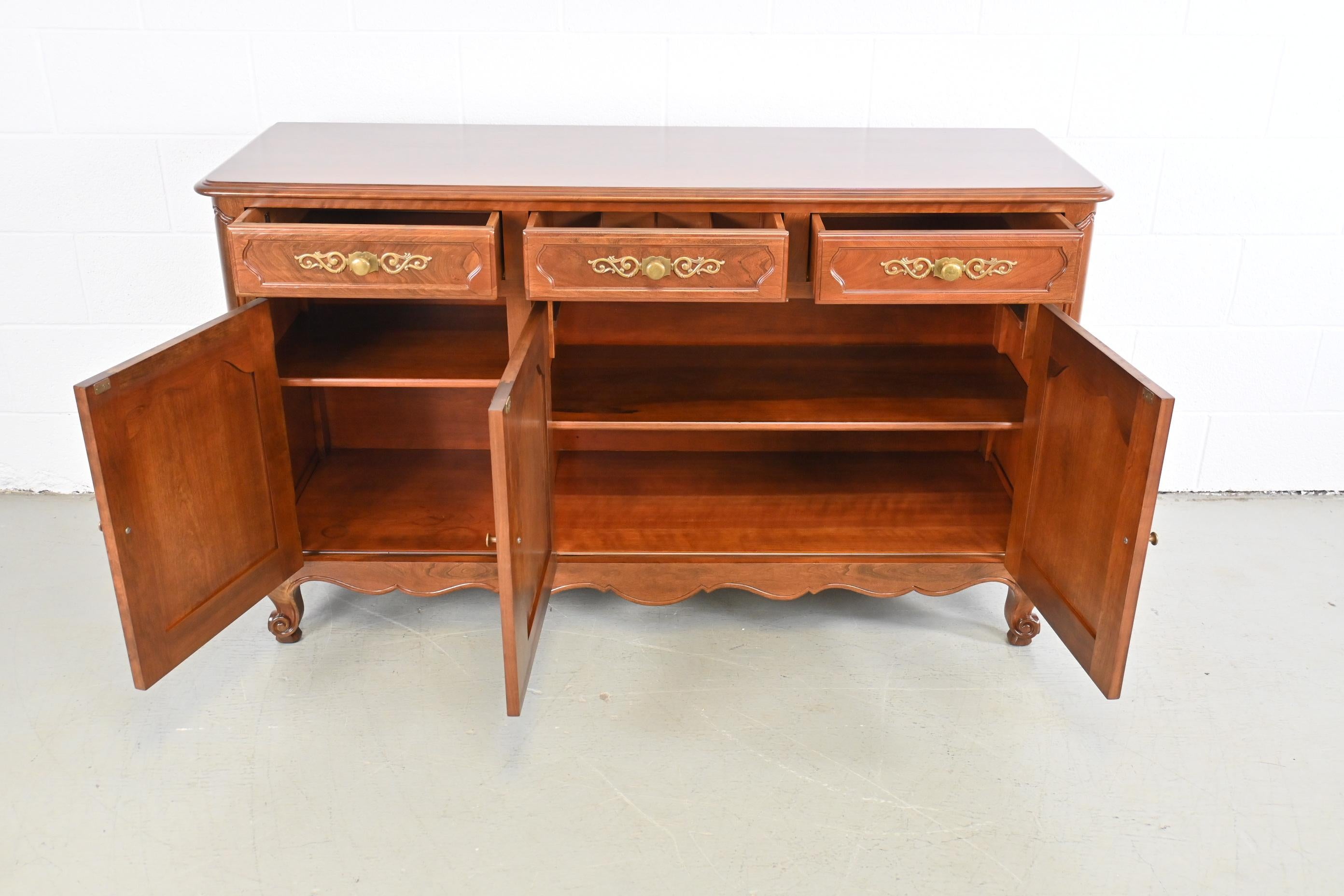 Kindel Furniture French Cherry Sideboard or Credenza For Sale 1