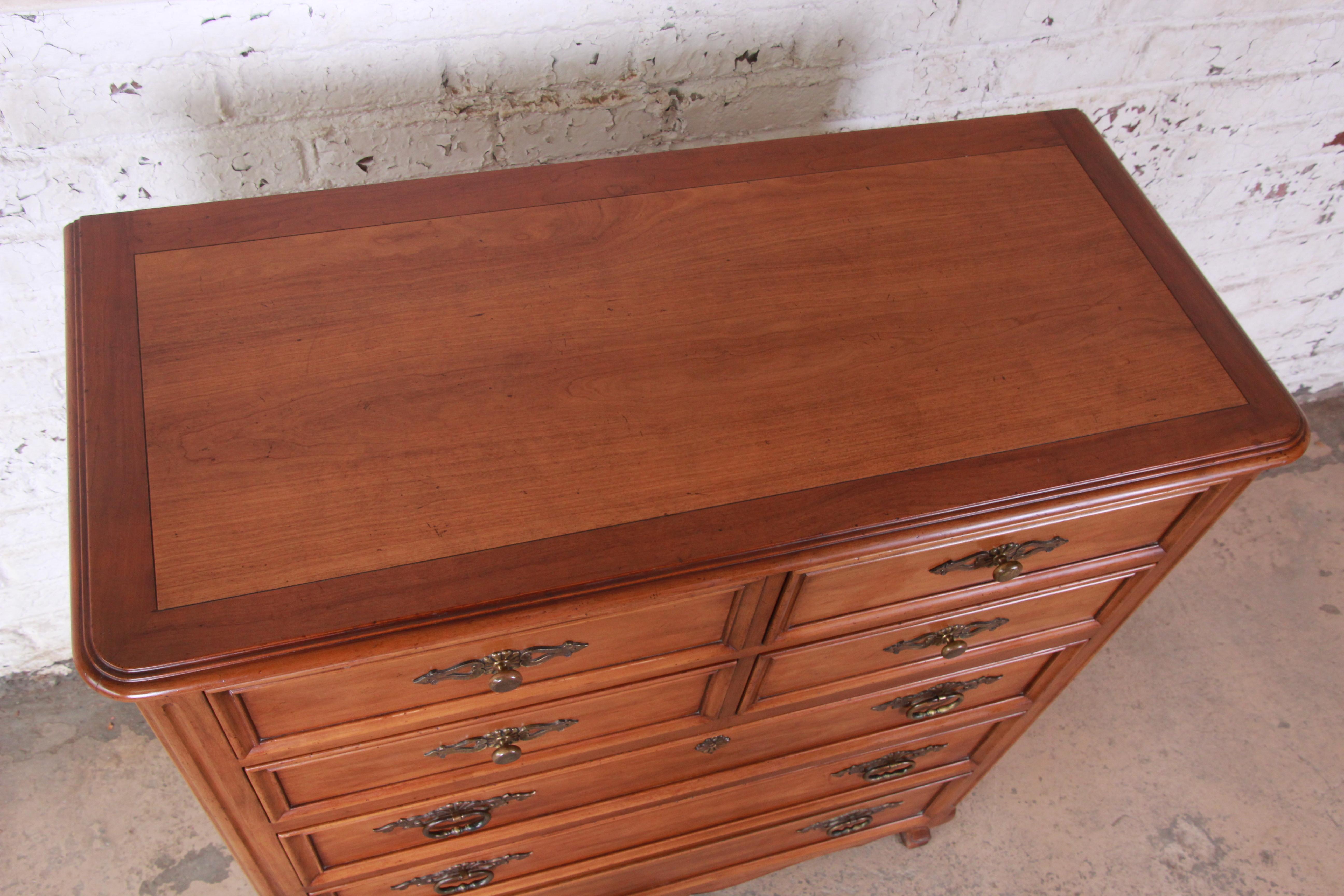American Kindel Furniture French Provincial Highboy Dresser
