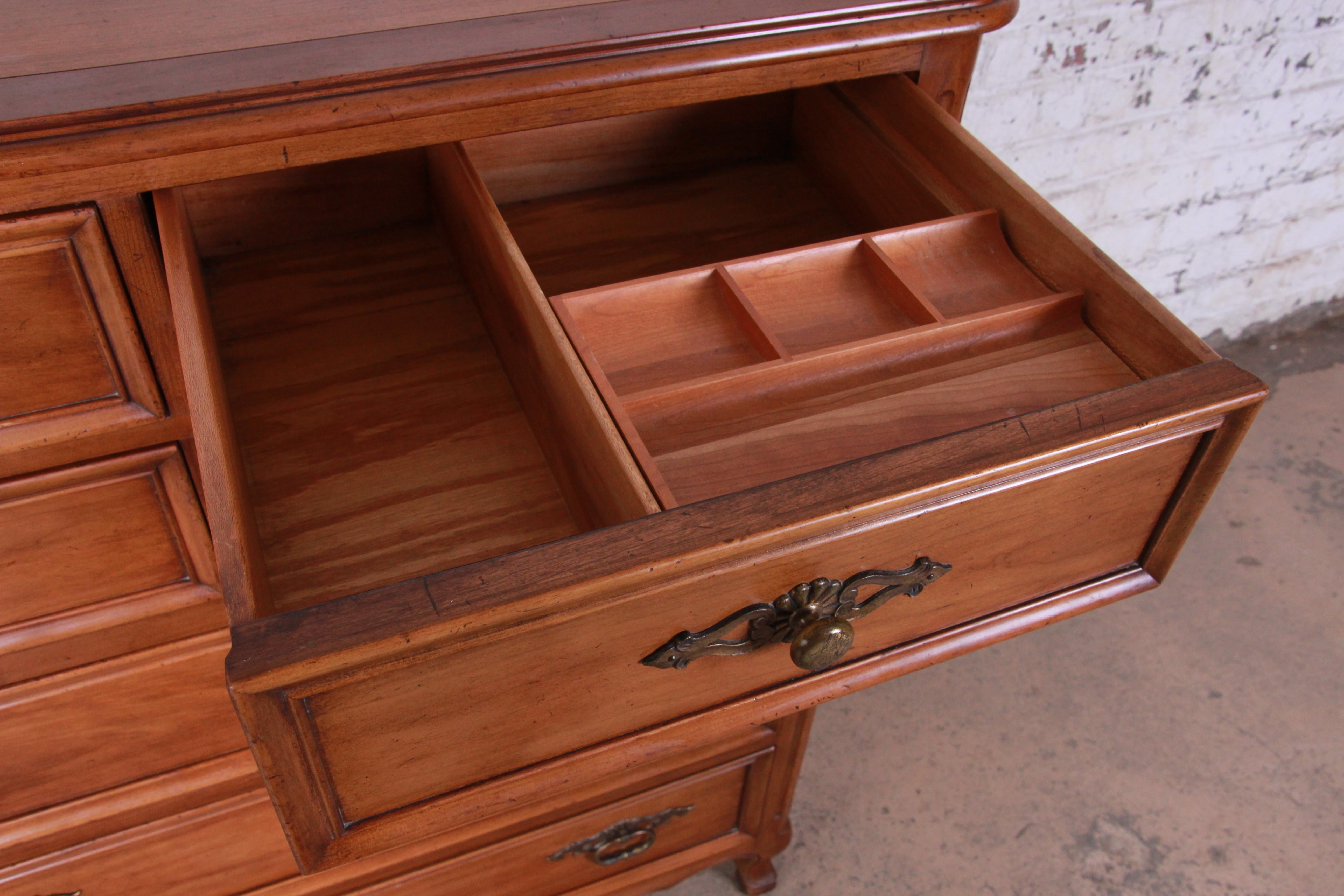20th Century Kindel Furniture French Provincial Highboy Dresser