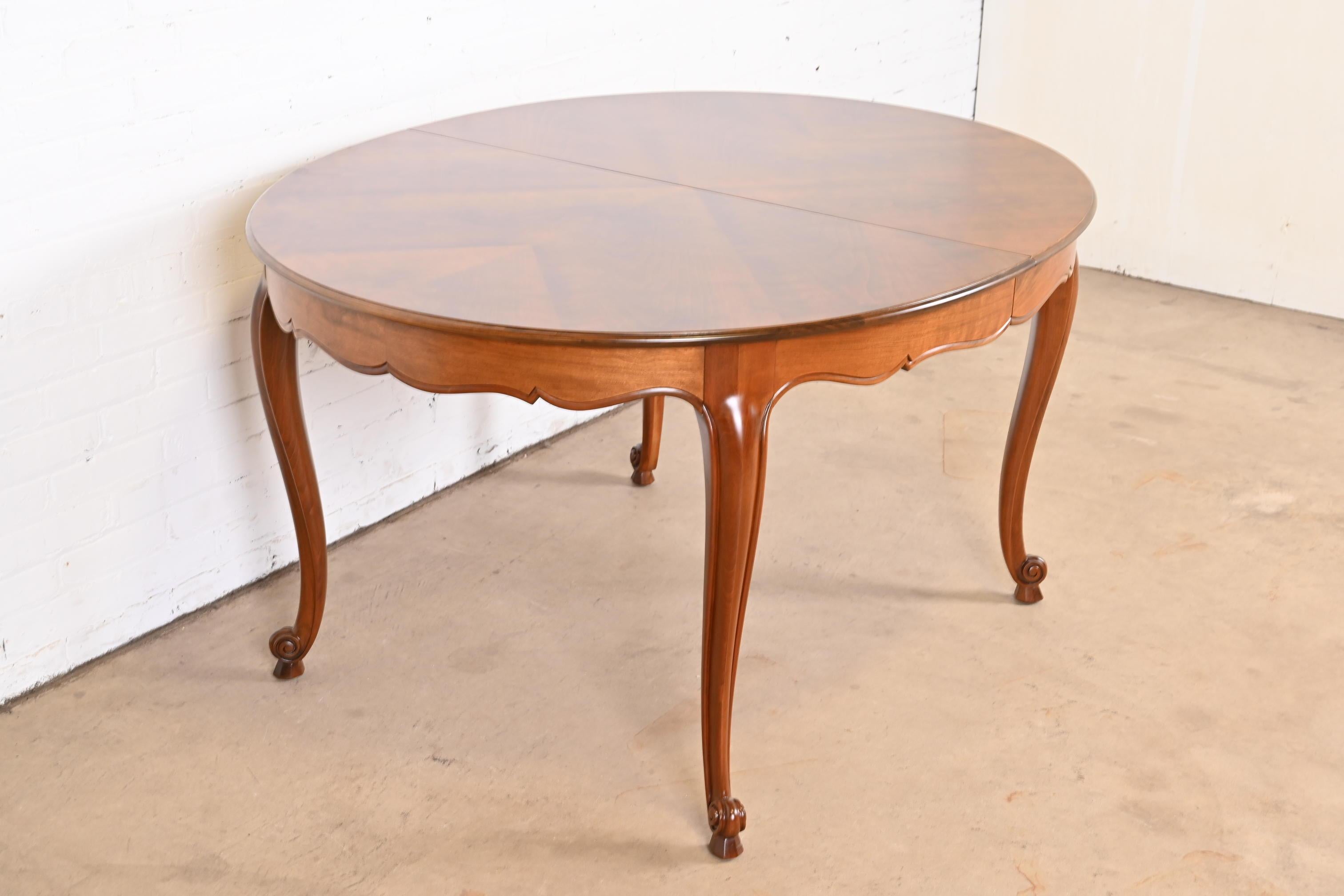 Kindel Furniture French Provincial Louis XV Cherry Wood Dining Table, Refinished 9
