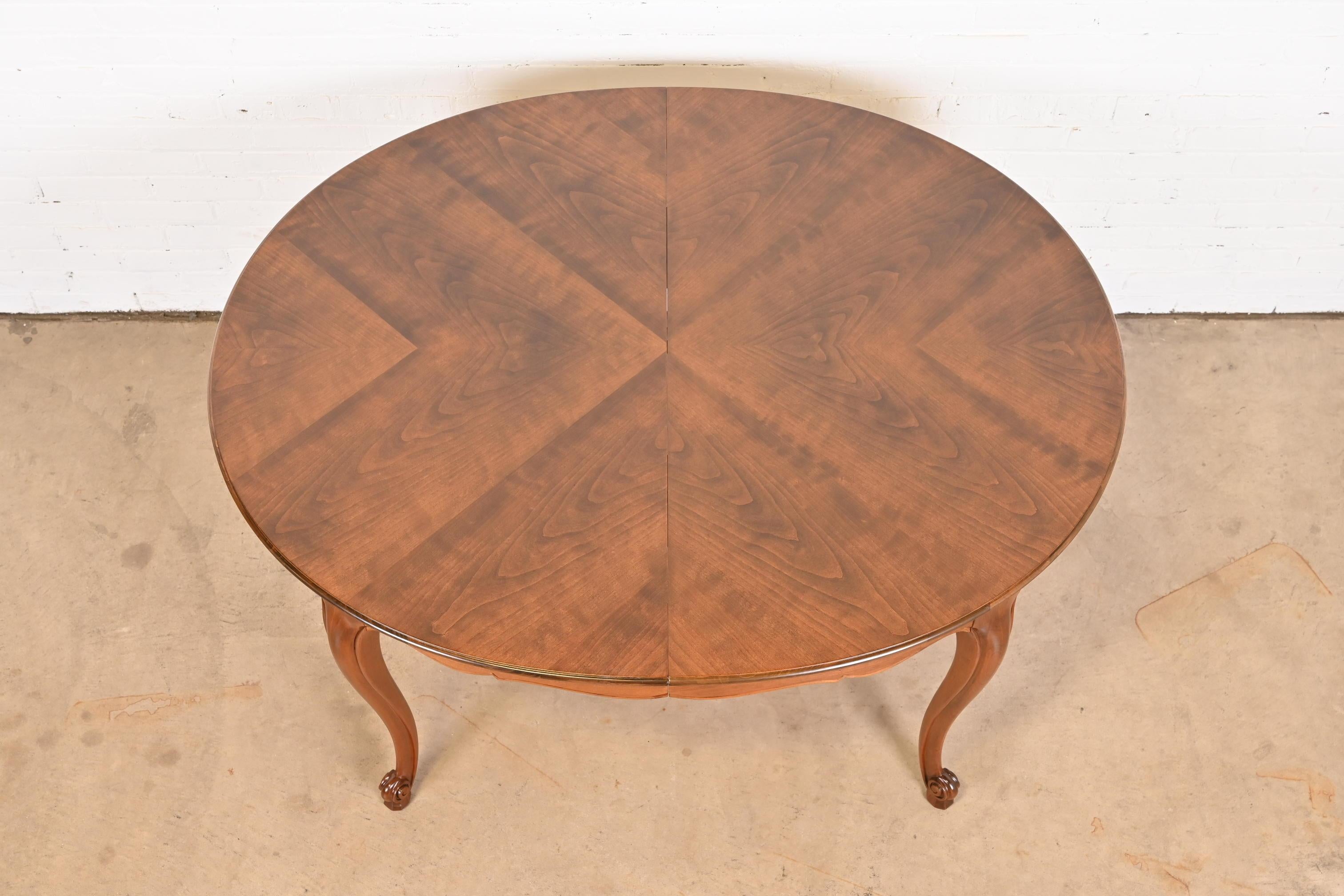 Kindel Furniture French Provincial Louis XV Cherry Wood Dining Table, Refinished 10