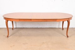 Kindel Furniture French Provincial Louis XV Cherry Wood Extension Dining Table
