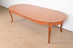 Kindel Furniture French Provincial Louis XV Cherry Wood Extension Dining Table