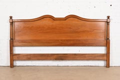 Kindel Furniture French Provincial Louis XV Cherry Wood King Size Headboard