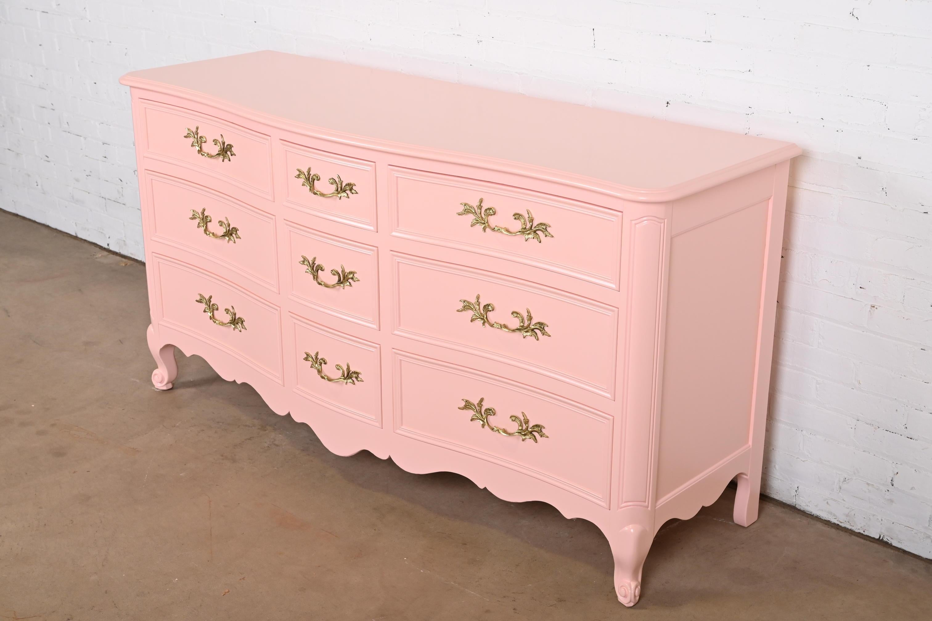 pink french provincial dresser
