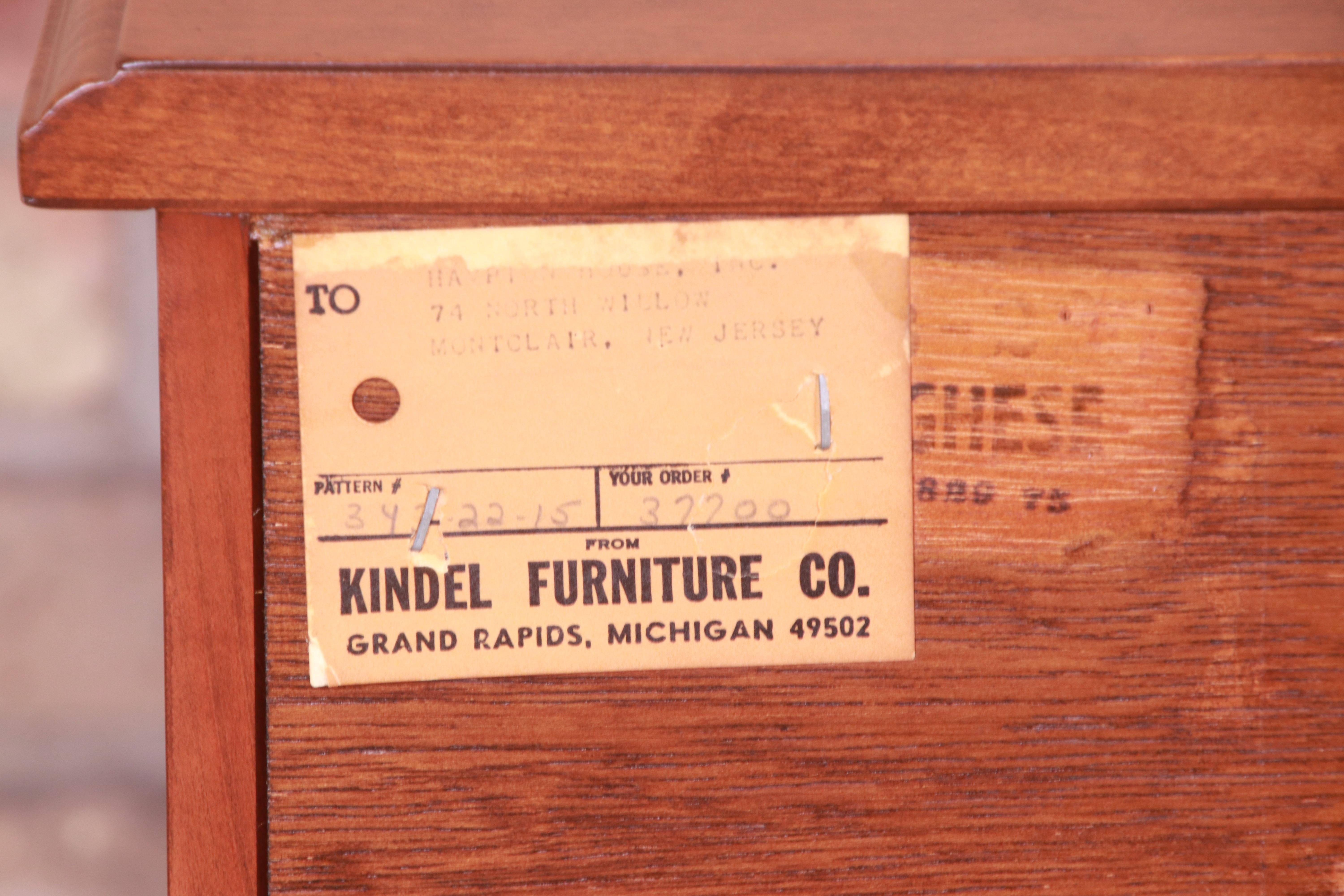 Kindel Furniture French Regency Cherry Wood Dresser or Credenza, Refinished 13