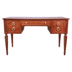 Kindel Furniture French Regency Cherry Wood Writing Desk, Newly Restored