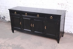 Kindel Furniture French Regency Ebonized Sideboard Credenza
